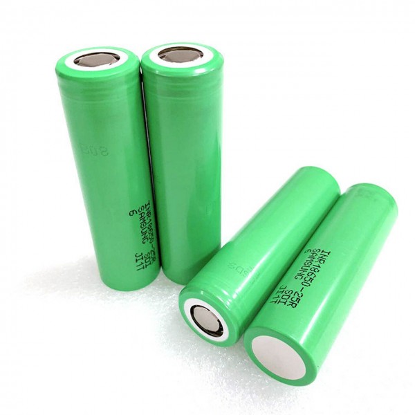 Samsung 25R 18650 Green Battery
